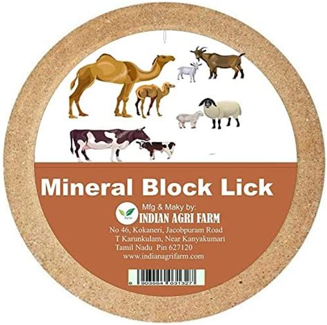 Iagrifarm Mineral Lick Block Pack of -5 / for Cow, Goat and Sheep ...