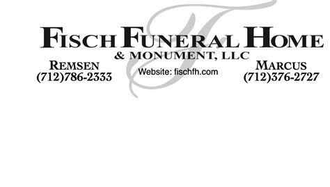 Fisch Funeral Home & Monument, LLC | Remsen IA