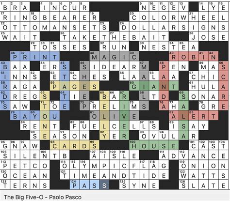 Seattle New York Times Crossword - New York Crossword Puzzle