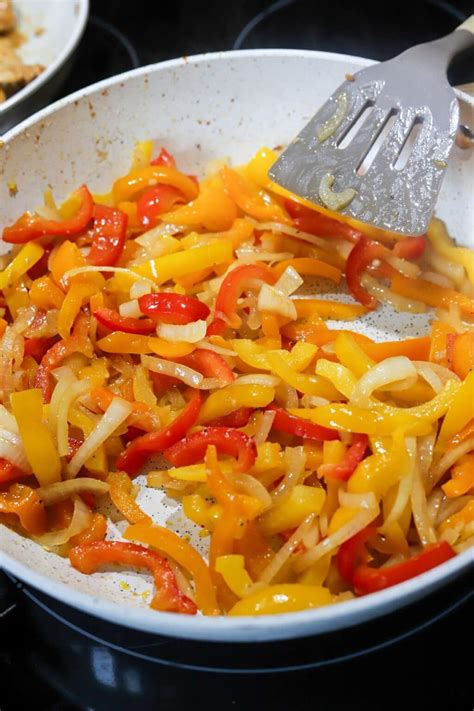 Chicken with Peppers and Onions Skillet - The Balanced Nutritionist