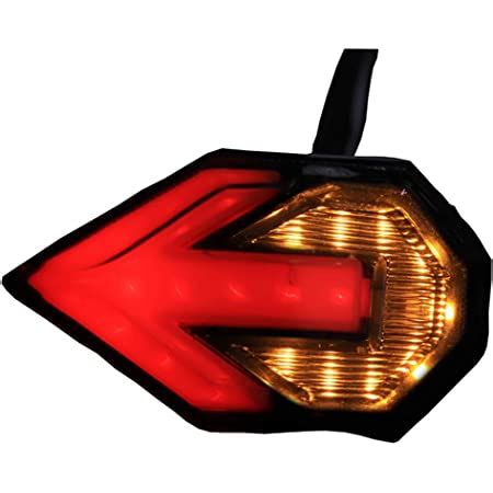 Spedy Arrow Flush Mount Indicators with DRL for Yamaha R15 V3 (Black ...