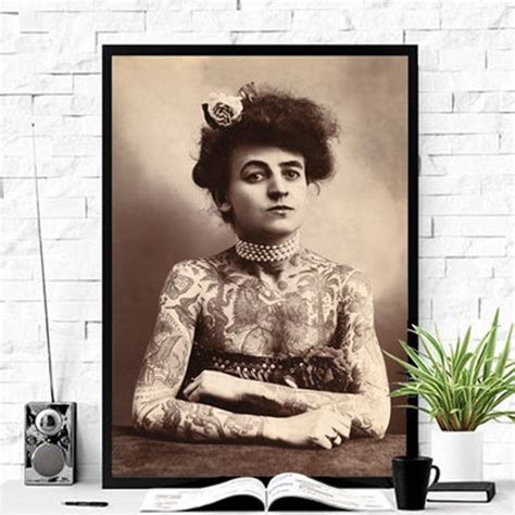 Mrs. Maud Stevens Wagner First Female Tattoo Artist 1907 - Etsy