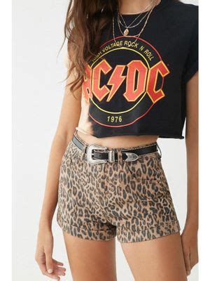 Buy Forever 21 Brown Animal Print Shorts Online