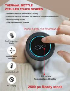 GREENPORT Hot & Cool Double Wall LED Indicator Display Temperature ...