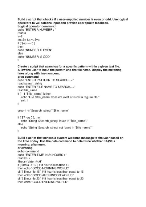 Devops Linux - nil - Build a script that checks if a user-supplied ...