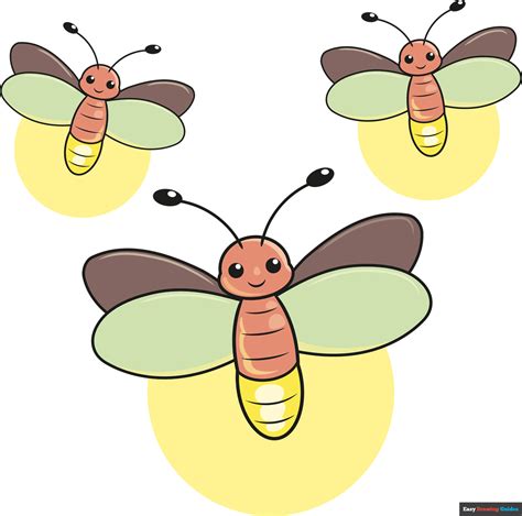 How to Draw a Firefly - Really Easy Drawing Tutorial