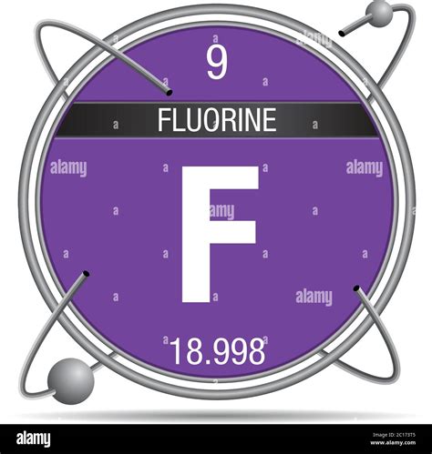 Fluorine chemical element Stock Vector Images - Alamy