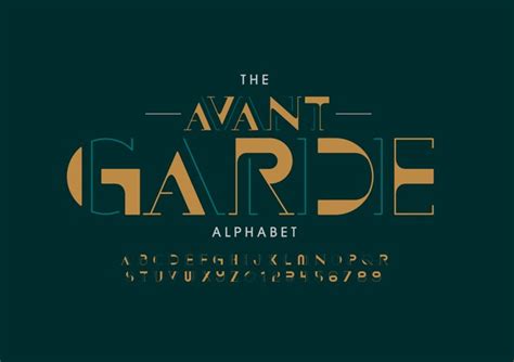 7,428 Avant Garde Font Images, Stock Photos, 3D objects, & Vectors ...