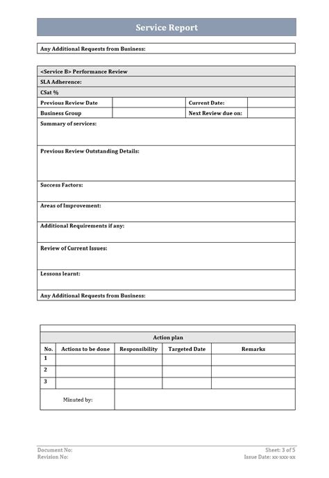 Service Report Template – ITSM Docs - ITSM Documents & Templates