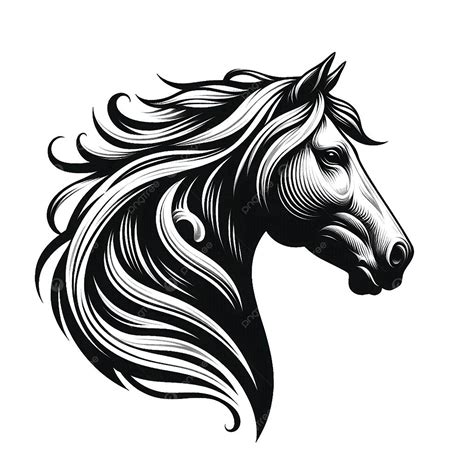 Horse Head Drawings Clip Art Horse Head In A Cartoon Illustration