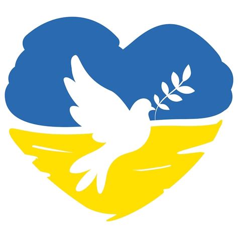 Ukraine Peace Stop War Illustrator Art | Premium Vektor
