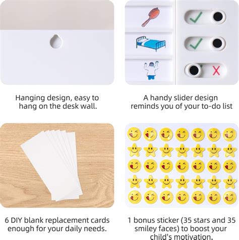 HANAMO Chore Checklist Slider, 2 PCS My Chores Chart India | Ubuy