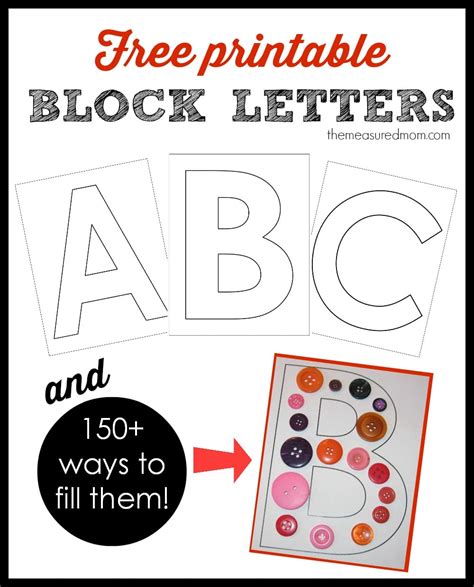 Image result for Free Printable Block Letters