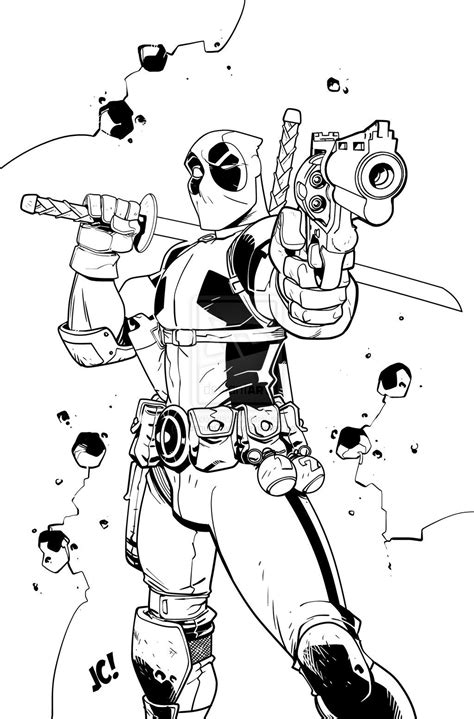 Deadpool Coloring Pages | DeadPool | Pinterest | Deadpool and Characters