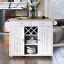 Kitchen Island Cart with Two Storage Cabinets and | Ubuy India