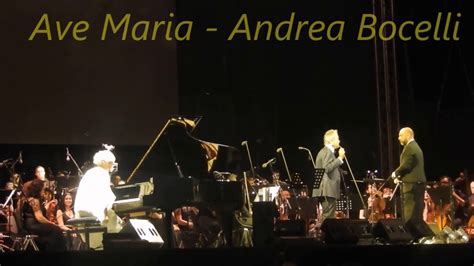 Ave Maria - Andrea Bocelli with Elizabeth Sombart - YouTube