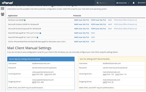 cPanel Email Configuration 的图像结果