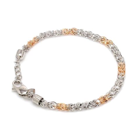 Unique Japanese Platinum Rose Gold Bracelet JL PTB 739R – Jewelove™