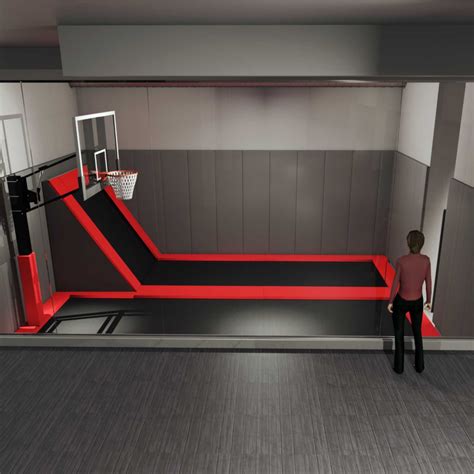 Step Up Your Trampoline Game With An Indoor Trampoline Basketball Court ...