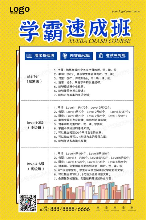 学霸速成班教育培训简约海报设计图片下载_psd格式素材_熊猫办公