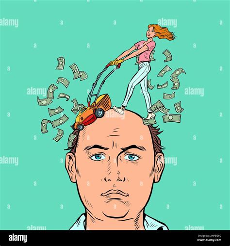 Couple and money problems Stock Vector Images - Alamy