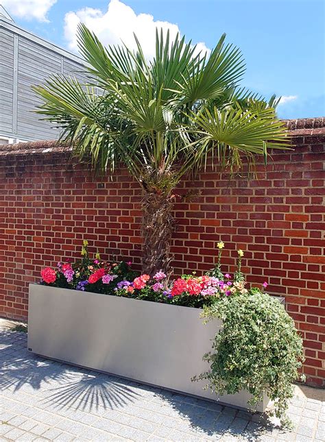 Stainless Steel Planter Trough | Commercial Grade, Made in UK