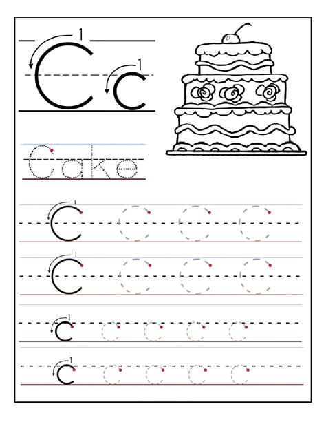 Trace the Letter C Worksheets | Activity Shelter
