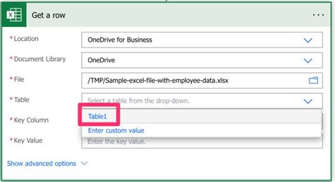 For a Selected Row Power Automate 的图像结果