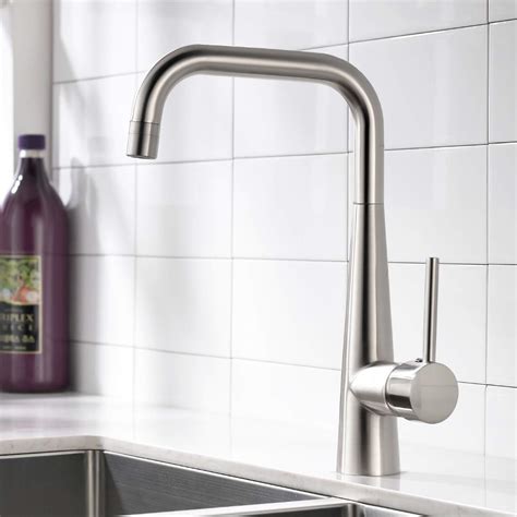 B Backline Single Lever Kitchen Sink Mixer with 360 Swivel Spout Brush