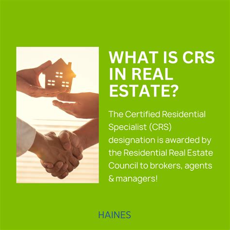 What Is CRS in Real Estate? - HAINES