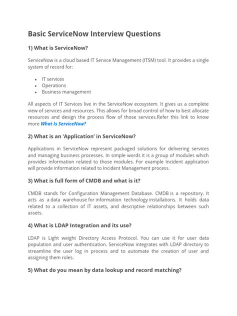 Image result for ServiceNow Tester Interview Questions