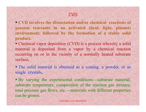 Chemical Vapour Deposition | PDF
