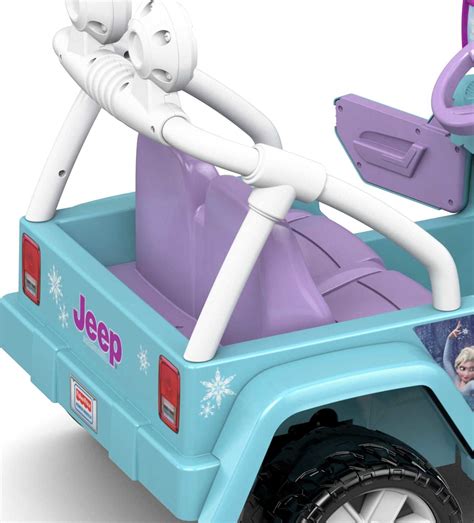 Power Wheels Disney Frozen Jeep Wrangler Battery-Powered Ride-On Toy ...