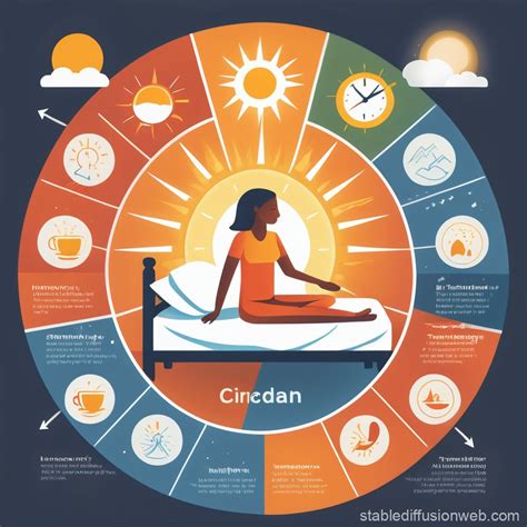 Healthy Circadian Rhythm Illustration | Stable Diffusion Online