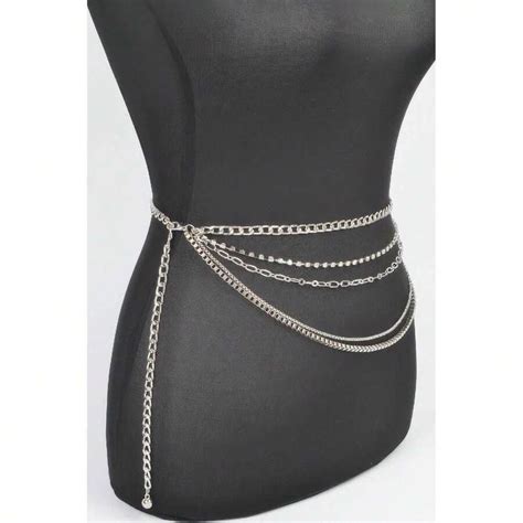 Multi Layered Metal Chain Belt | SHEIN USA