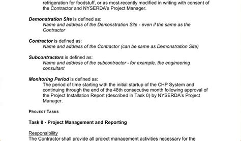 Image result for Statement of Work It Example