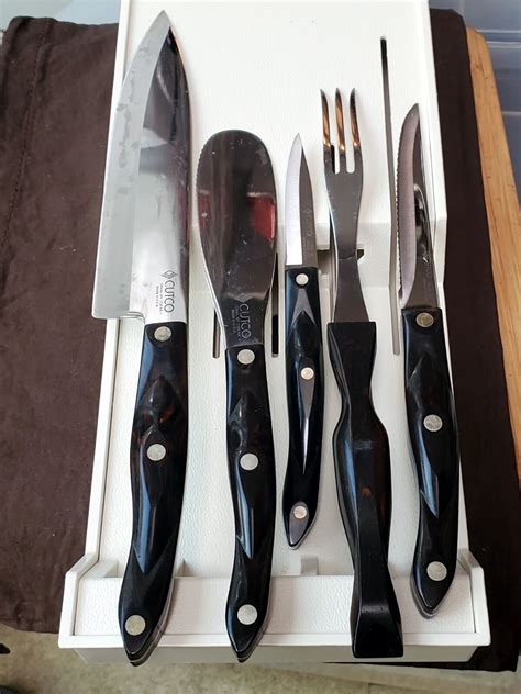 Cutco knife set Of 5 W/ Wall Mount Display Holder EUC | eBay