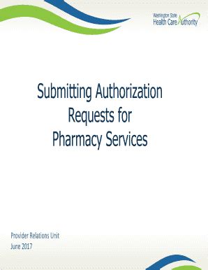 Fillable Online Submitting Authorization Requests for Pharmacy Services ...