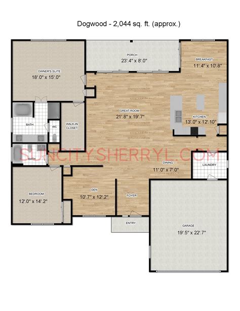 Sun City Hilton Head Floor Plan Dogwood