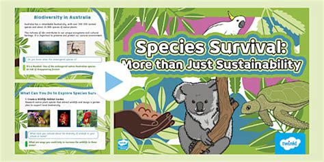 Species Survival - More Than Sustainability PowerPoint 3-6