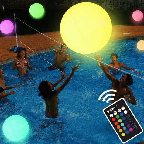 Buy Inflatable Waterproof LED Ball Glowing Pool Party Toy 1 pc in India ...