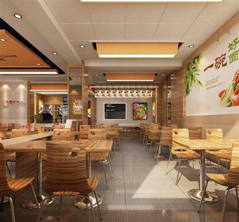 快餐店设计-哈尔滨中式快餐主题餐厅设计_哈尔滨3D效果图-孟涛设计工作室