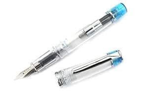 Pilot Prera Iro-Ai Calligraphy-Nib Fountain Pen, Transparent Light Blue ...