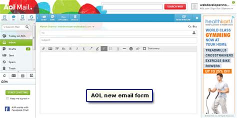 Image result for AOL Email Example