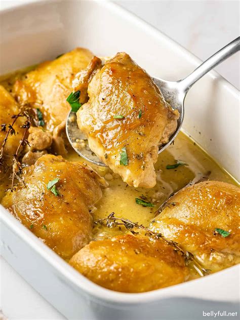 Baked Honey Mustard Chicken Thighs - Belly Full