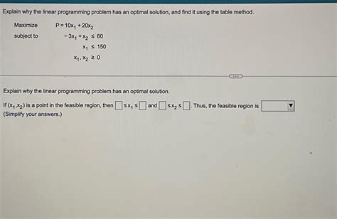 Linear Programming Optimal Solution 的图像结果