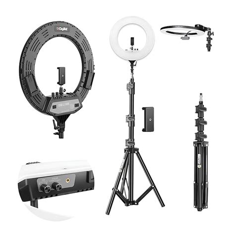 DIGITEK® (DRL-18H C) 18 Inch LED Ring Light with 158cm Stand - AC/DC ...