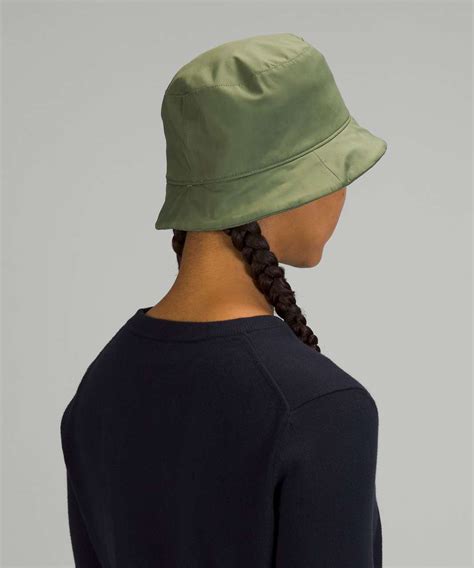 Lululemon Reversible Quilted Bucket Hat - Green Twill - lulu fanatics