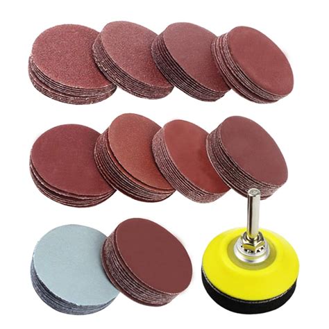 Coceca 2 inch 100PCS Sanding Discs Pad Kit for Drill Grinder Rotary ...
