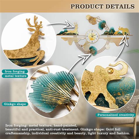 Wild Statement Decorative Wall Clock - Creator Handicrafts